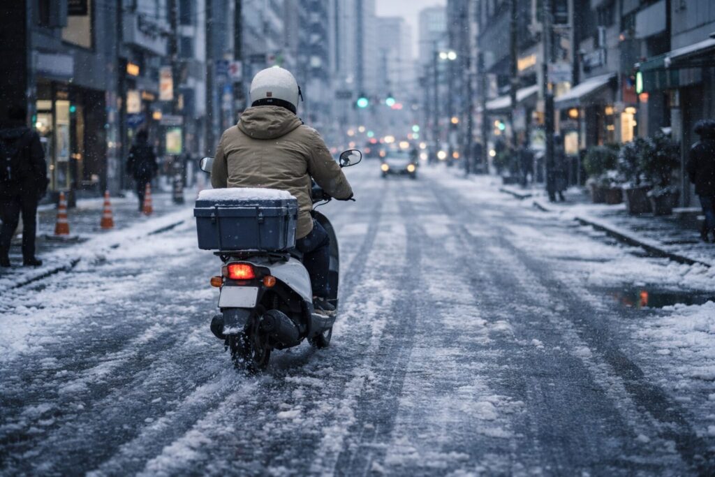 原付の雪道の走り方｜事故を防ぐ運転のコツ_image